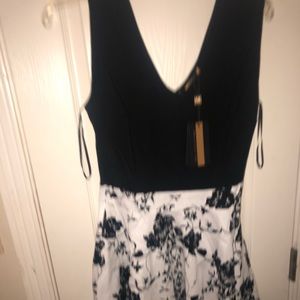 Amazon black and white floral dress